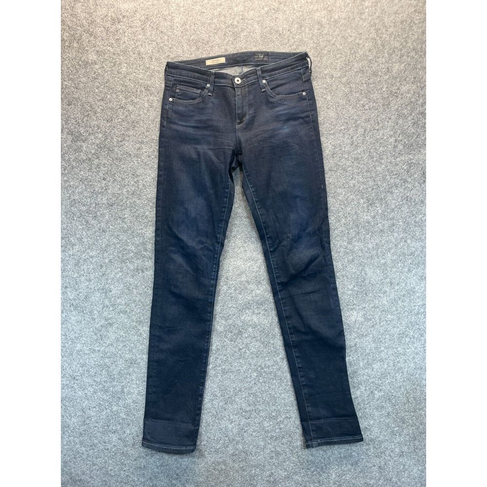 AG Adriano‎ Goldschmied Jeans Womens 27 The Stevie Slim Straight Dark Blue